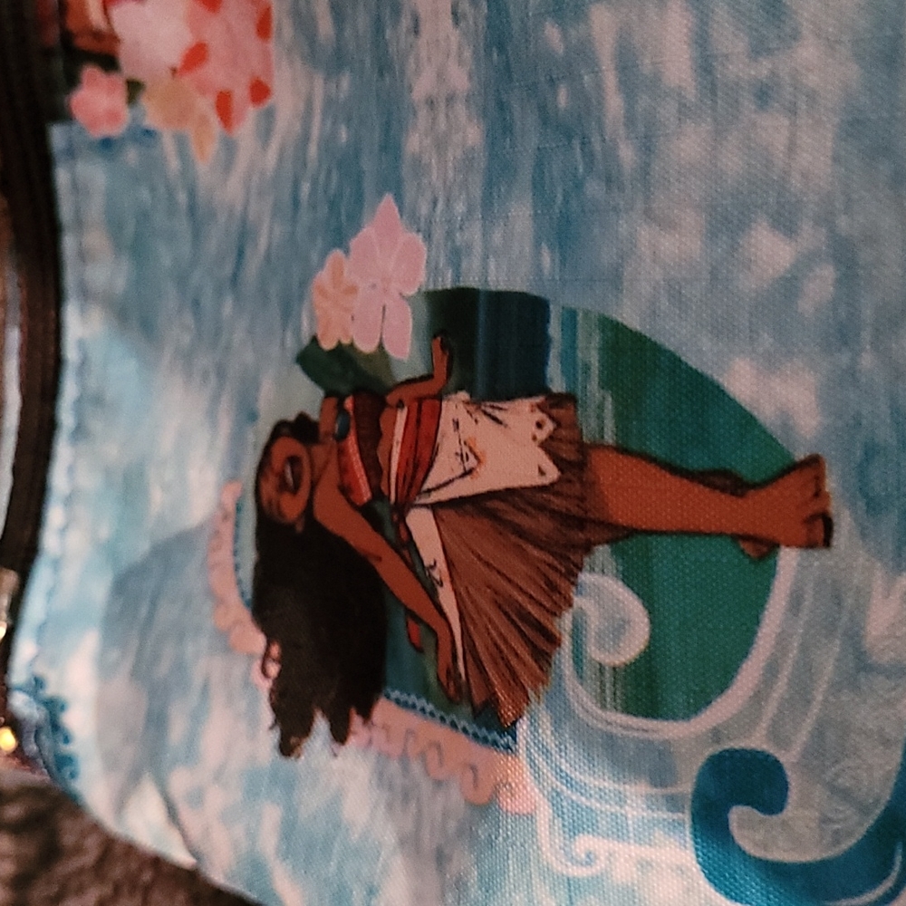 LAST  1 Lesportsac Ltd Ed Disney Moana Wave Runner XL cosmetic bag p…
